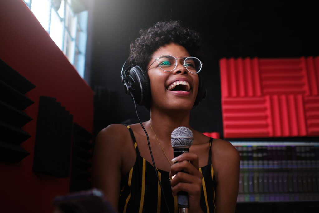 girl singing