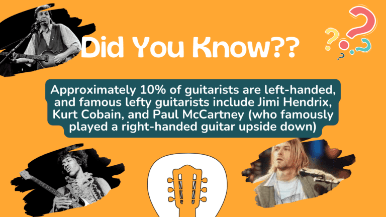 interesting fact about playing guitar left handed