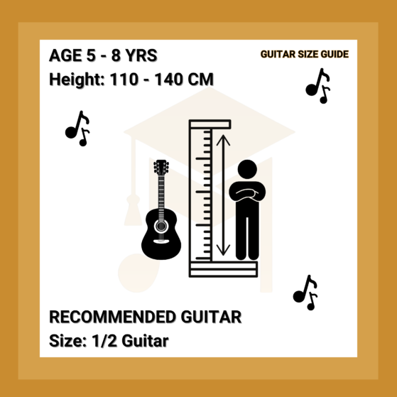 guitar size 1/2 for guitar lessons online