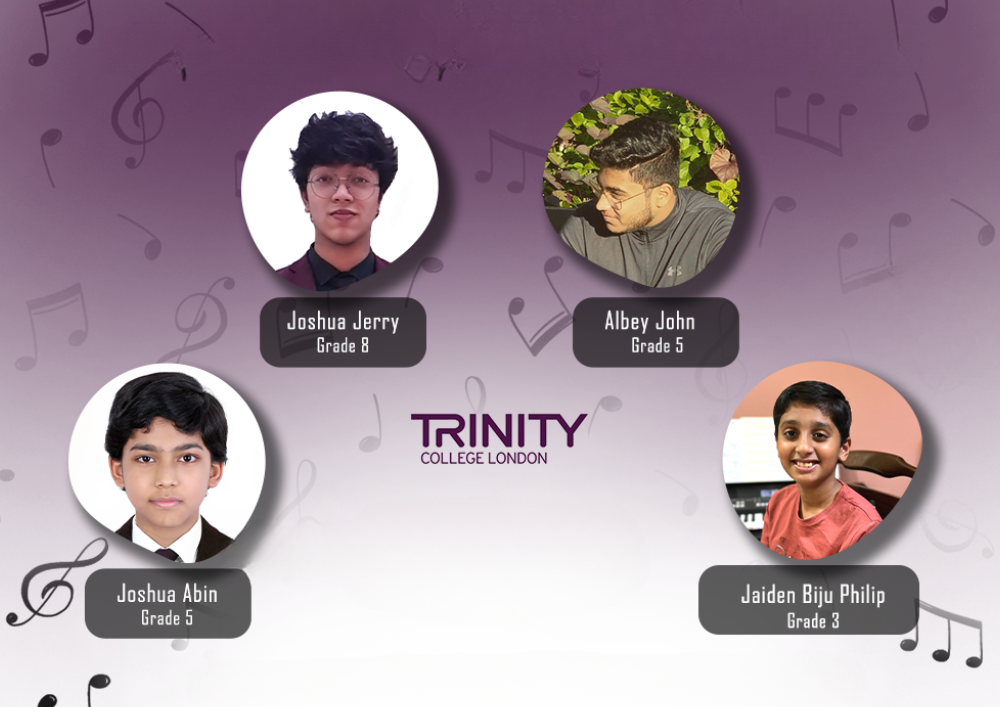 Students pic who passes Trinity college of london Exam successfully