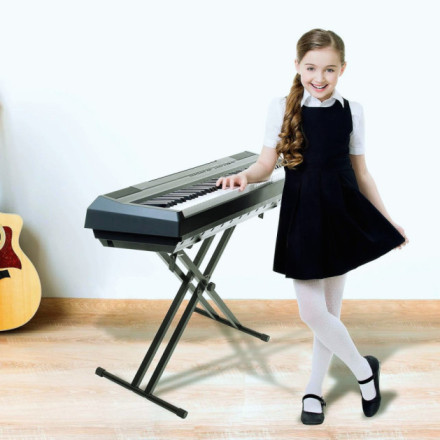 Girl with Keyboard stand