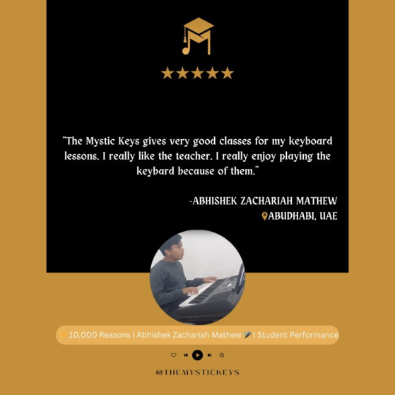 Review by Abhishek Zachariah on The Mystic Keys Classes