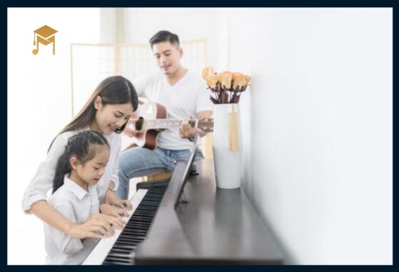Family playing music- Benefits in The Mystic keys