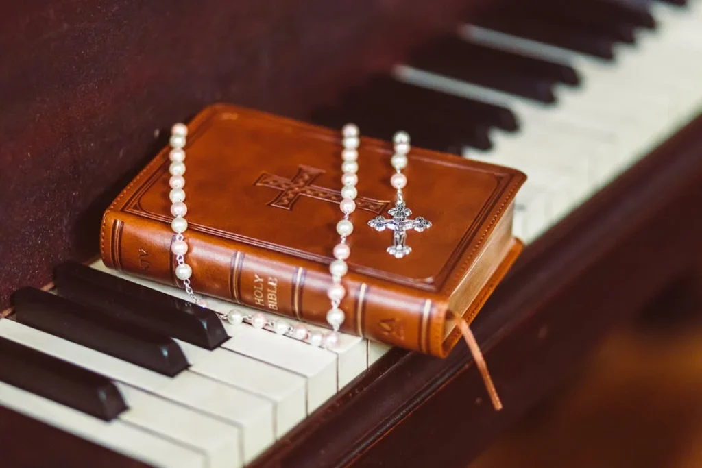 Role of Piano in Church Worship - Piano with the Bible