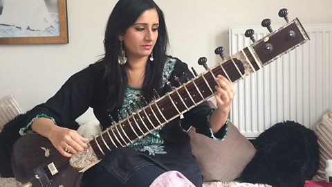 Hindustani Classical Music- girl playing sitar