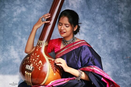 regular Riyaaz, girl playing sitar