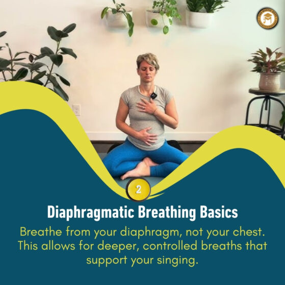 Breath control | Girl breathing techniques for singing