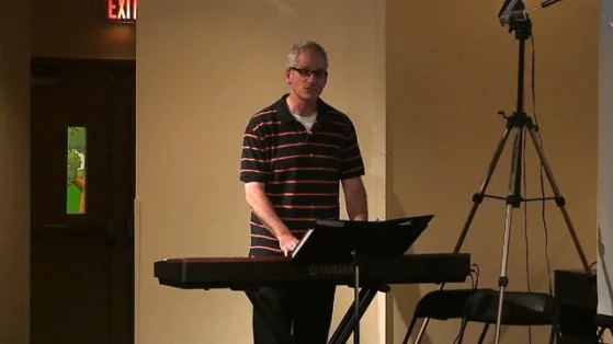 worship leader | Man playing piano | Preparing music