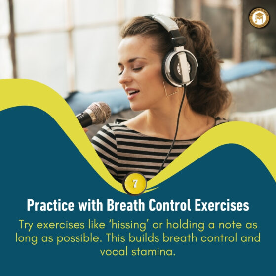 Breath control | Girl breathing techniques for singing