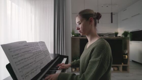 Practice Makes Perfect | woman playing piano