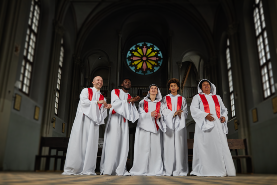 choir group singing in church