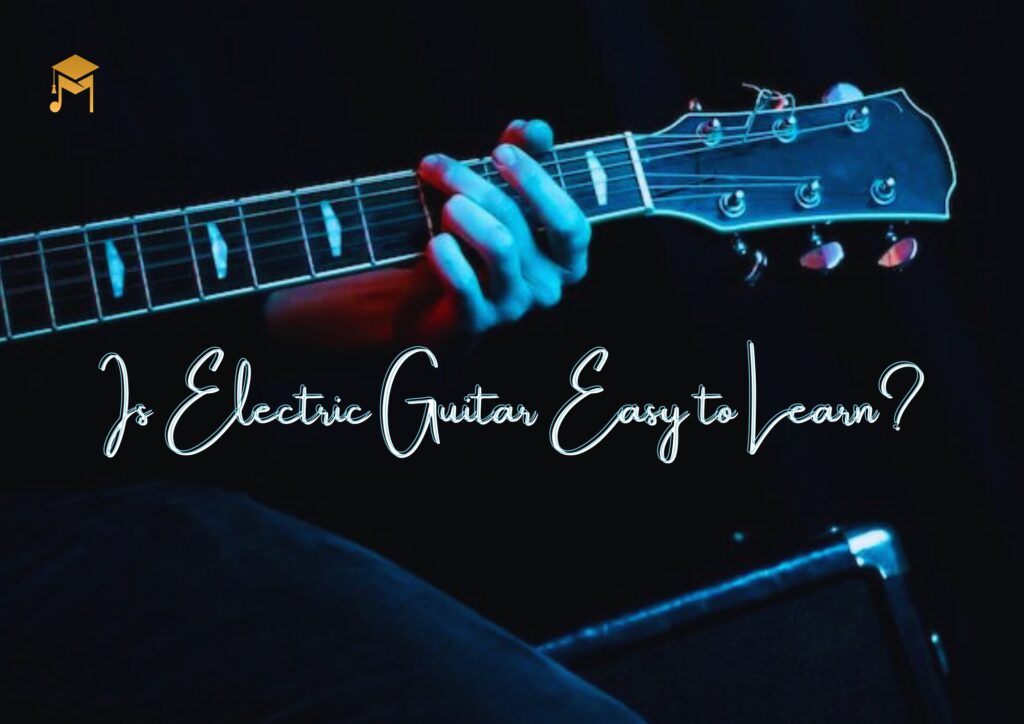 Playing electric guitar