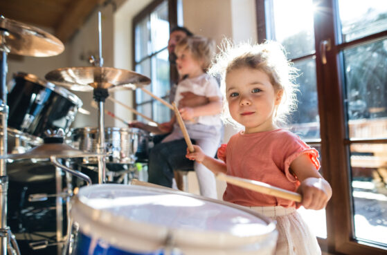 Kid Playing Drum