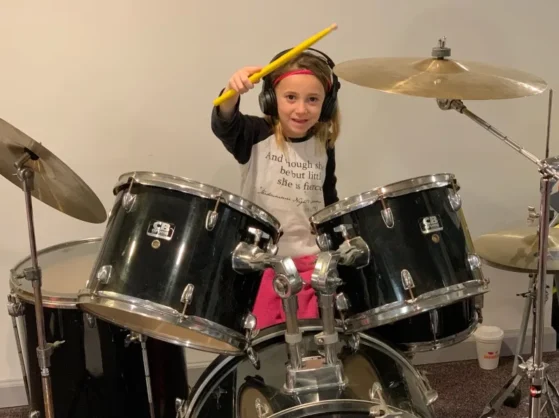 Kid Playing Drum