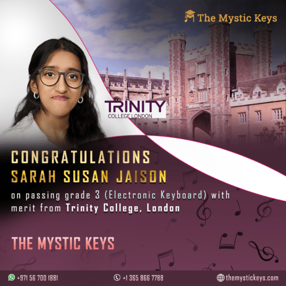 Sarah Jaison Post Trinity 2