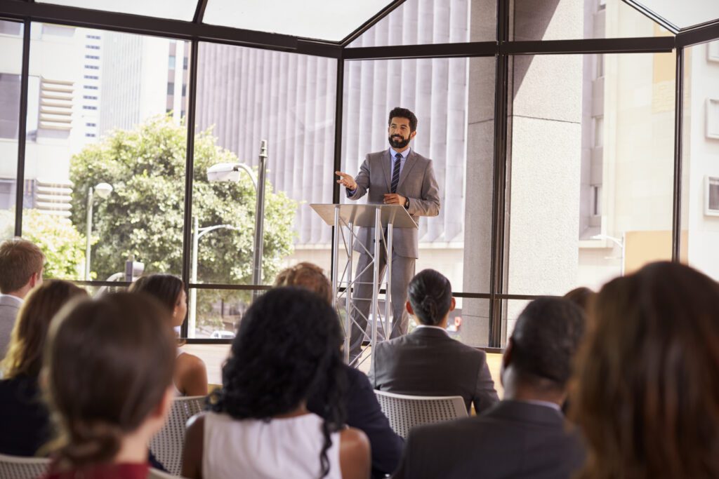 public speaking in professional settings