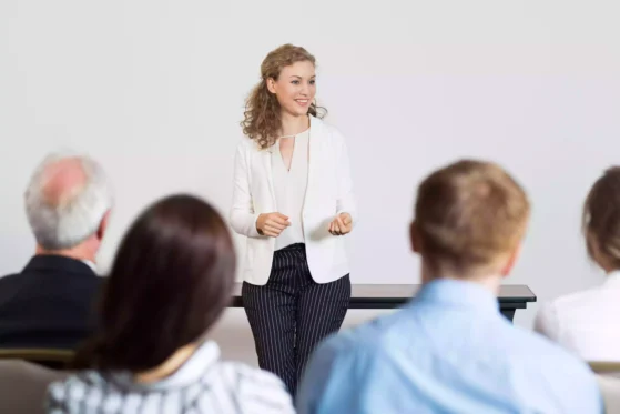 girl speaking