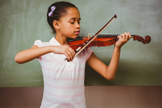 Girl playing violin