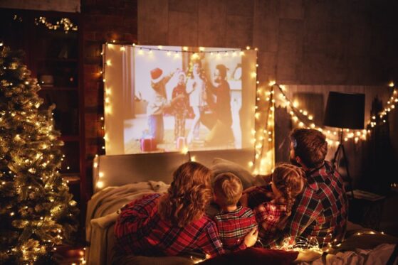 Christmas movie night for kids