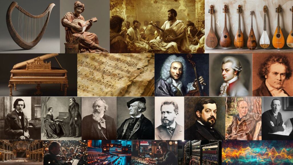 The Evolution of Music: From Ancient Melodies to Modern Rhythms​