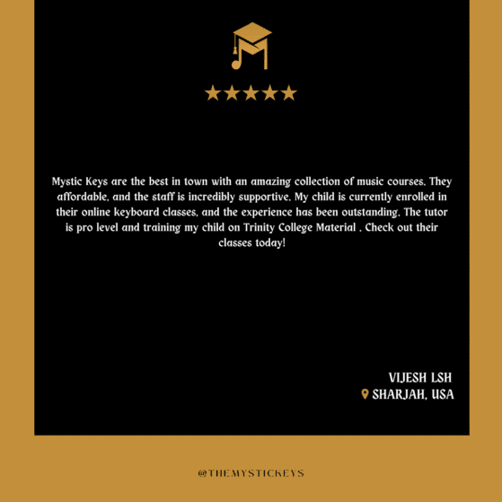 student feedback at the mytsic keys