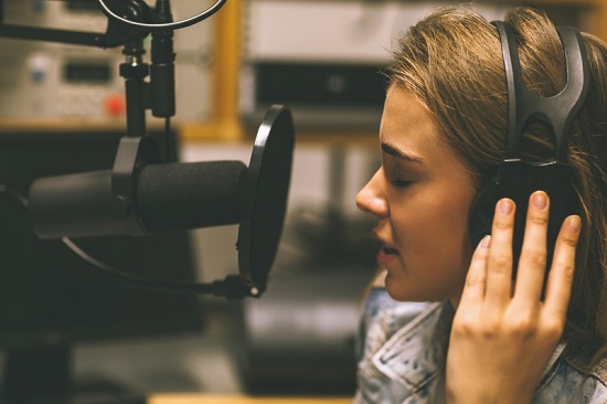 girl singing