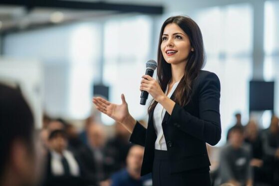 Girl talking