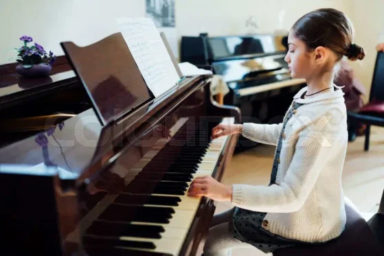 playing piano