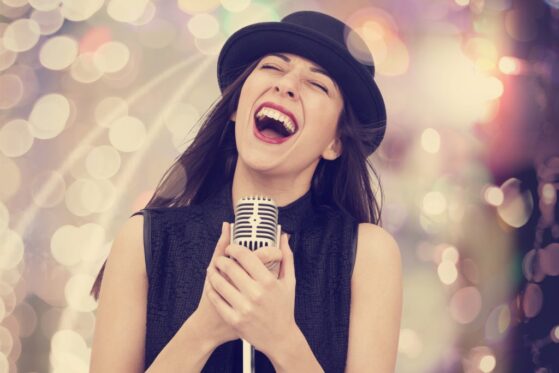 GIrl singing