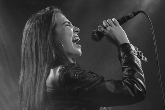girl singing