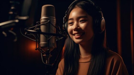 Girl singing