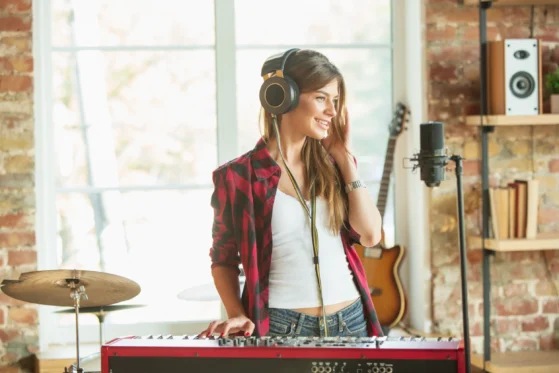 Playing piano