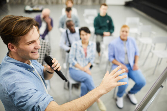 Man speaking