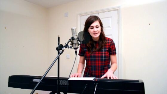 Playing piano