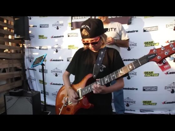 playing guitar