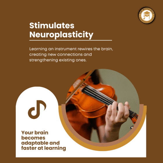 Cognitive benefits of playing an instrument