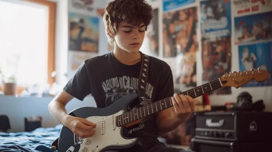 Playing Guitar