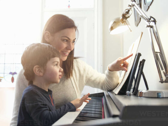 playing piano