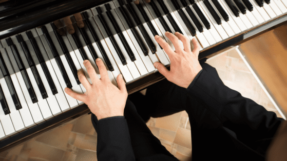 playing piano