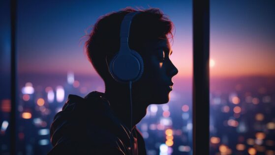 A Man listening to a song experiencing The Transformative Power of Music on Mental Health