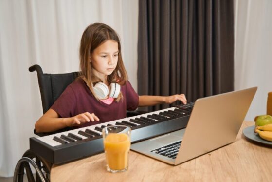 playing piano