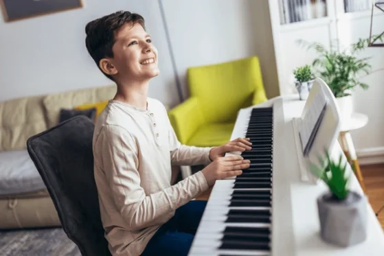 playing piano
