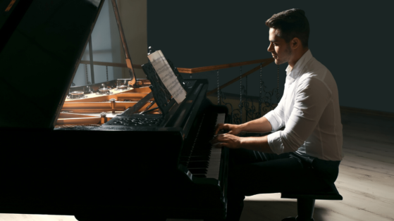 playing piano