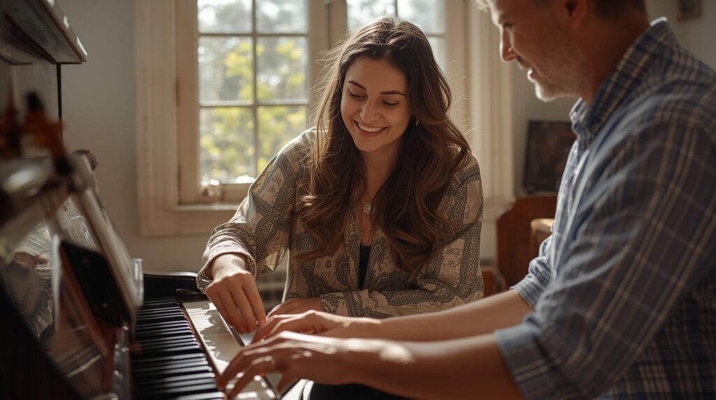 Personalized music lessons for adults at Mystic Keys music academy