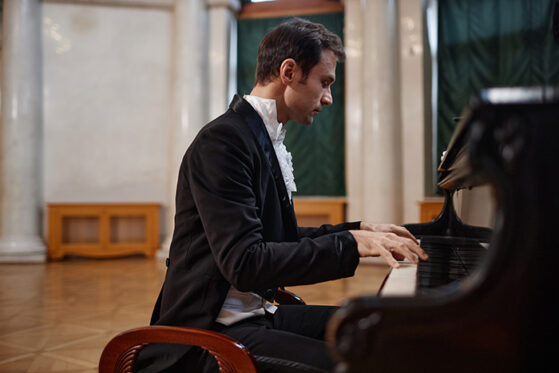 playing piano