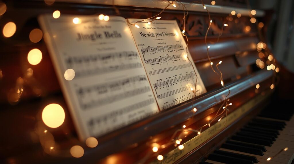 Christmas piano songs for children.