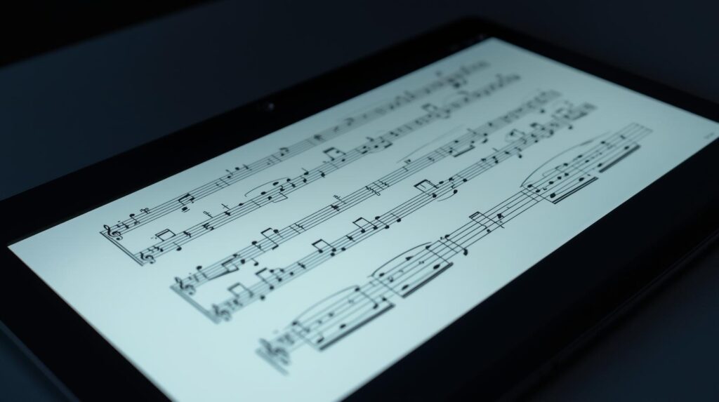 Step-by-step lesson layout used in virtual music training courses.