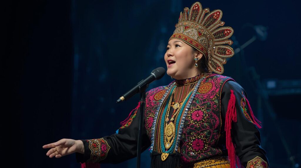 Tuvan throat singer performing in Siberian landscape unusual music genres