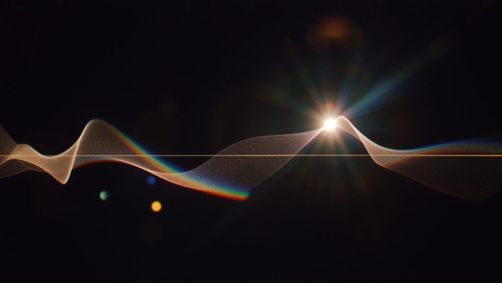 Illustration showing the effects of classical music on the brain with neural pathways lighting up as music waves enter the ear.