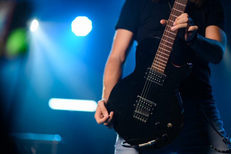 electric guitar in worship music